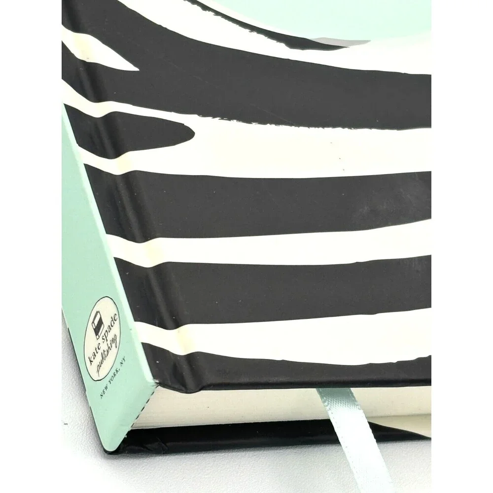 Kate Spade Bridal Notebook Hardcover I Married Adventure Zebra Print Journal New